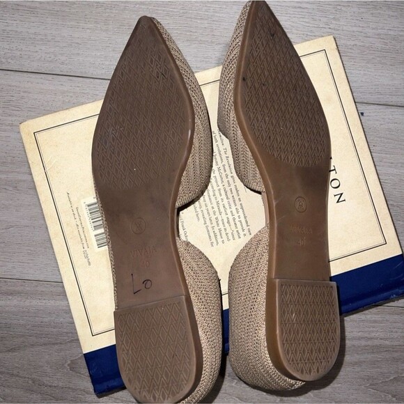 VIVAIA Pointed-Toe D'Orsay Flats (Melia) Tan Brown EU Size 40 US 9.5 Office - Picture 4 of 8